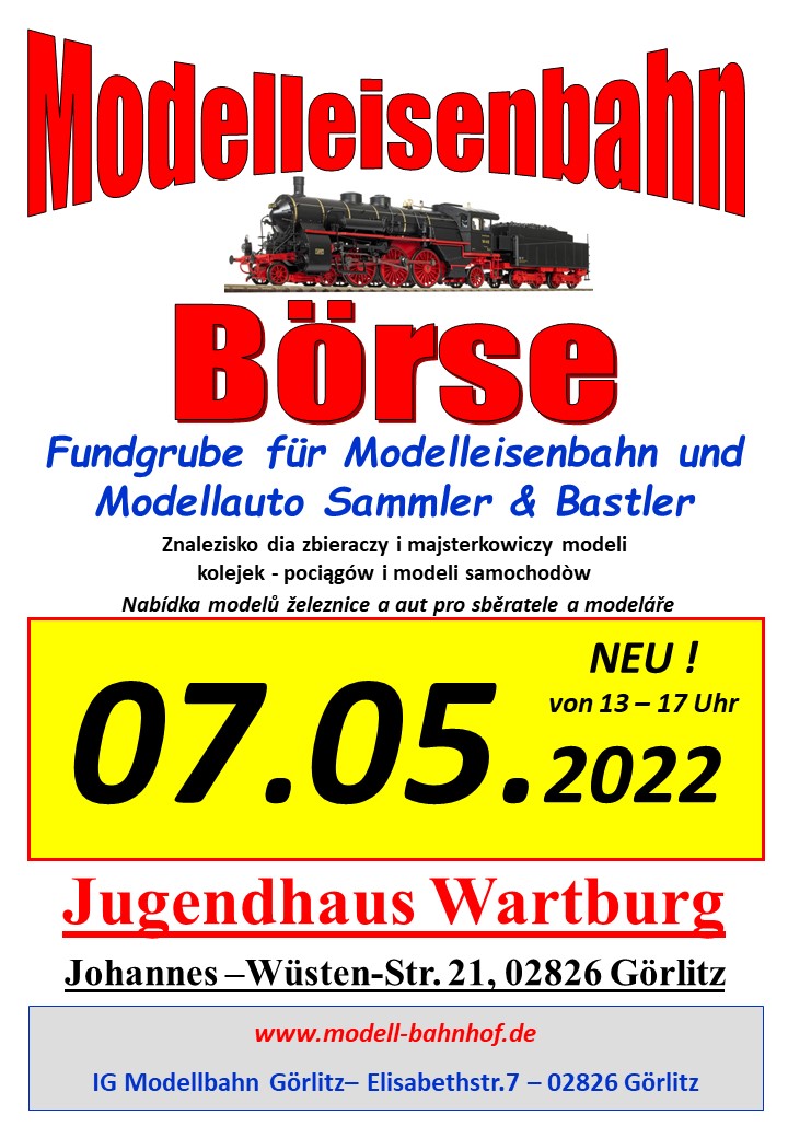 Modellbahn und Modellauto BÖRSE in Görlitz