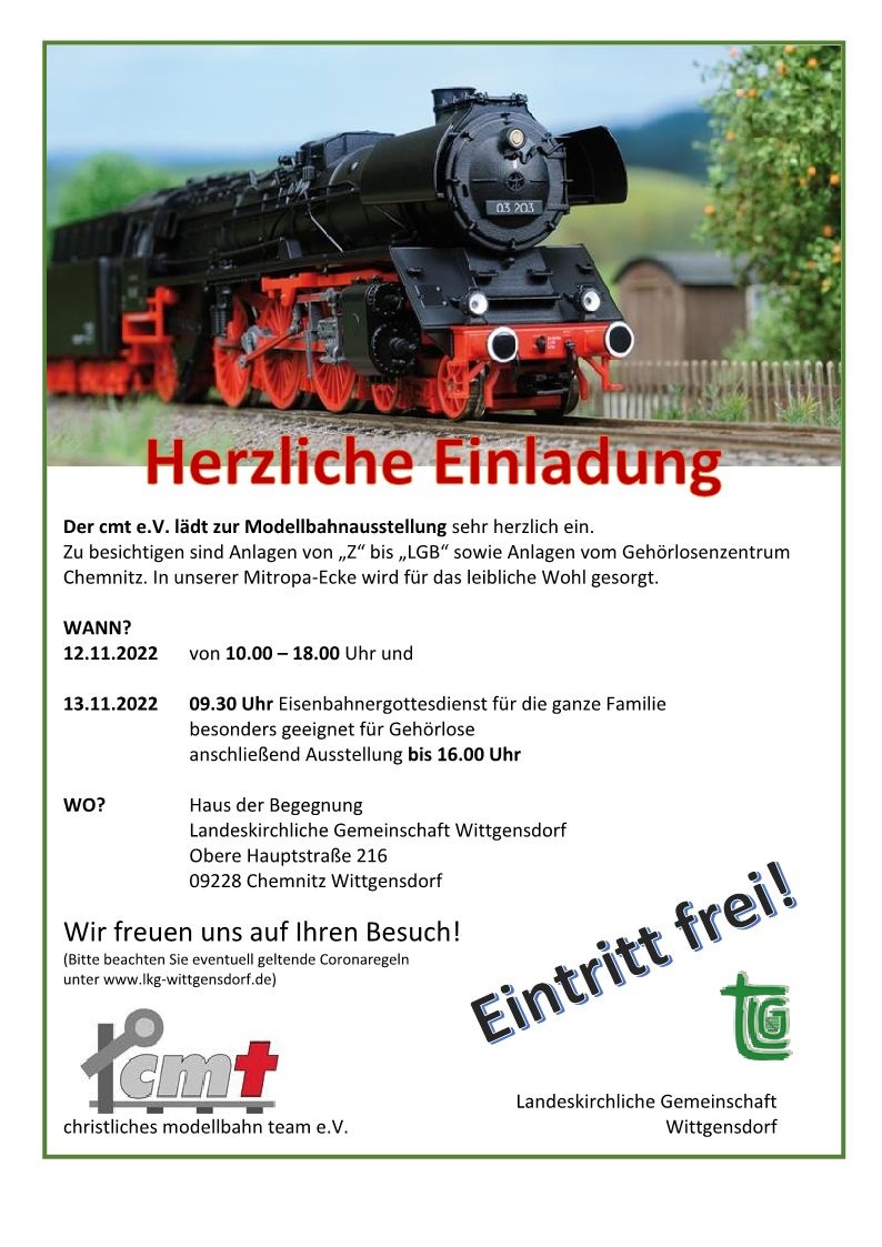 Modellbahnausstellung des cmt e.V. in Chemnitz-Wittgensdorf
