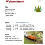 Modellbahn zur Weihnachtszeit