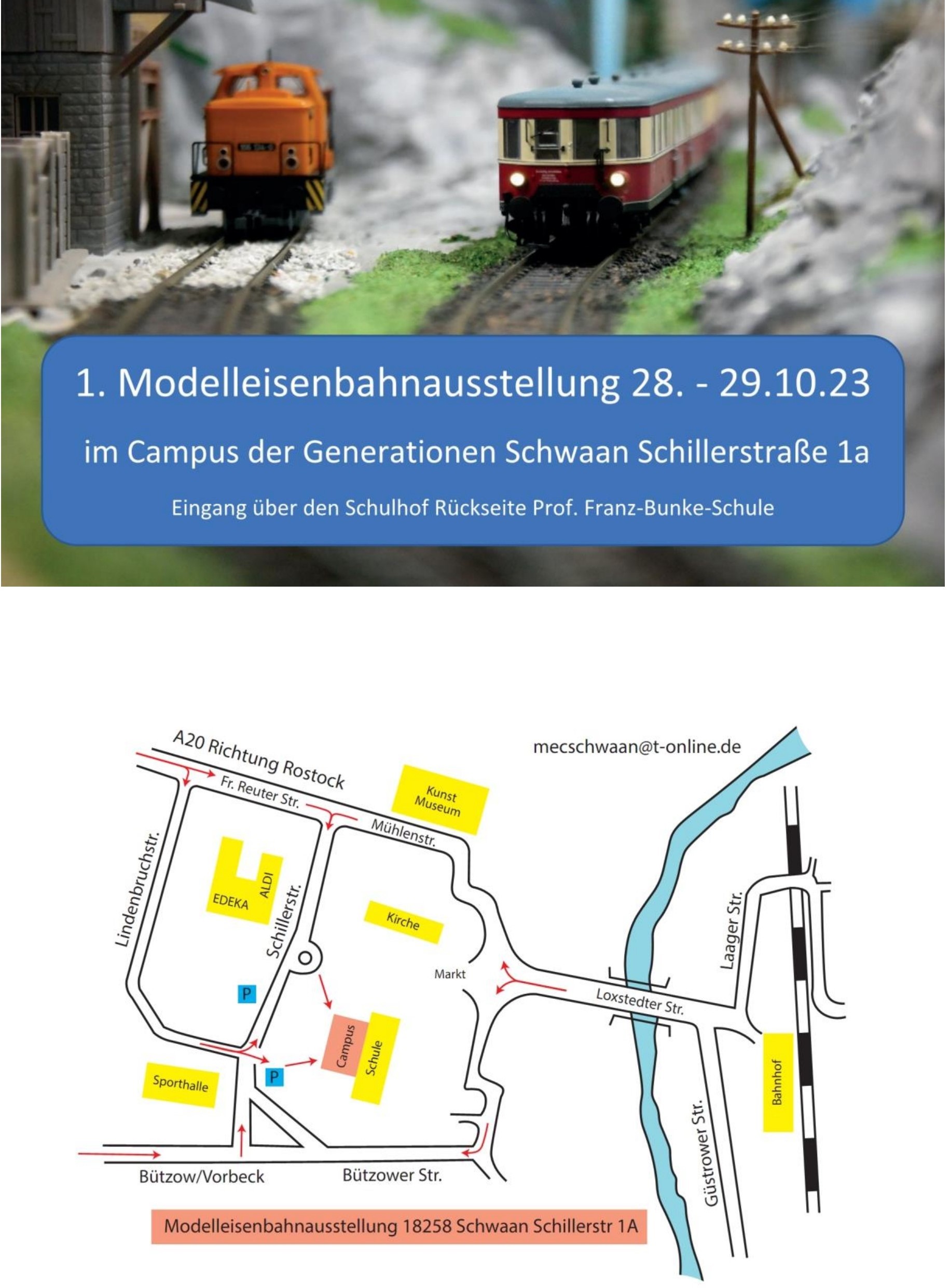 1. Modellbahnausstellung in Schwaan