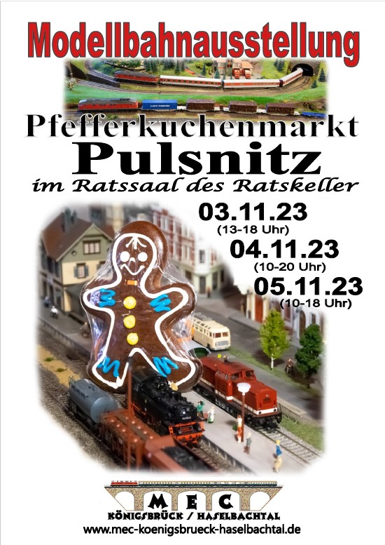 Modellbahnausstellung zum Pfefferkuchenmarkt