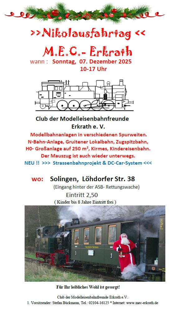 Nikolausfahrtag des MEC Erkrath e.V. in Solingen