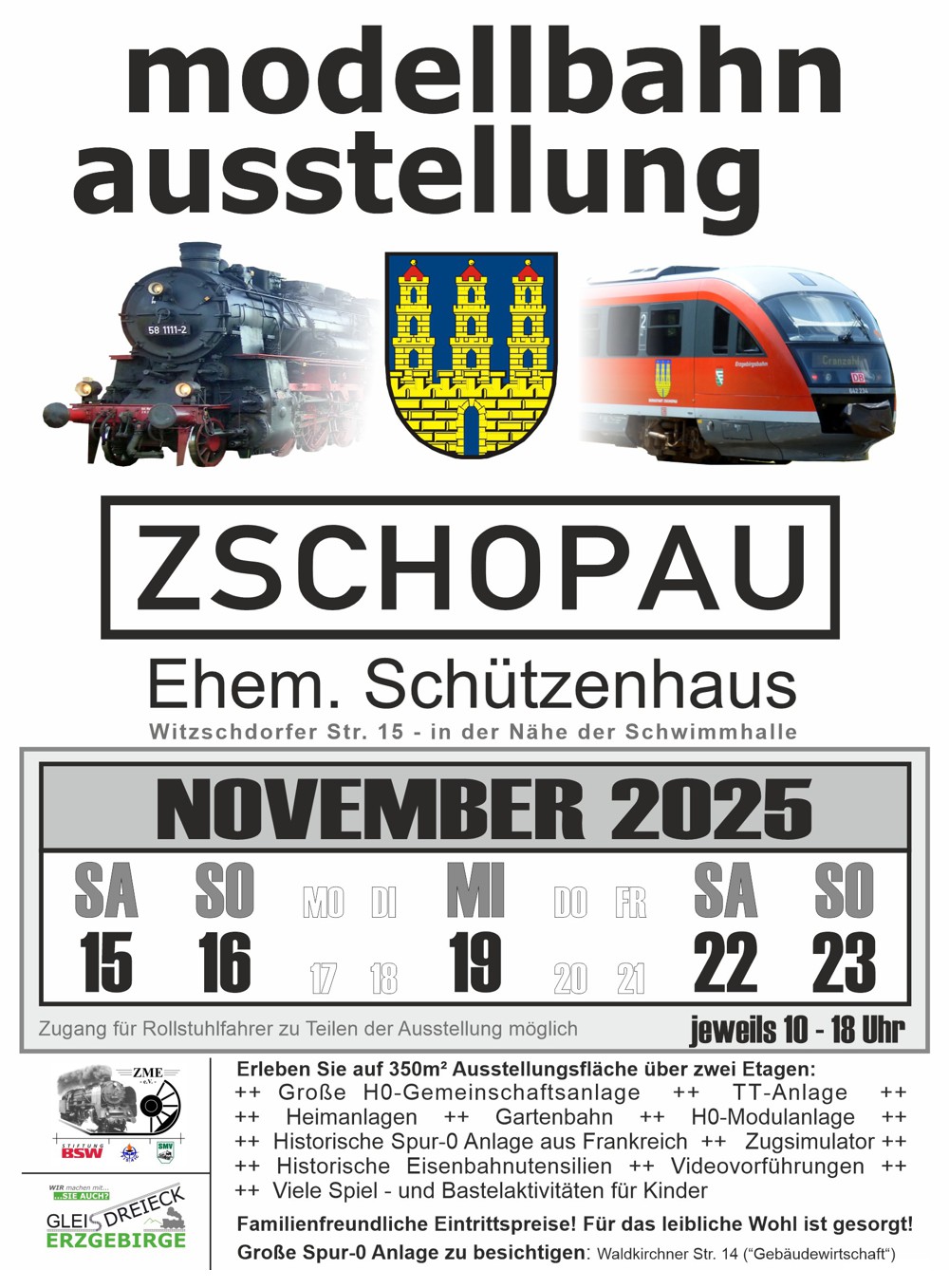 Große Modellbahnausstellung in Zschopau