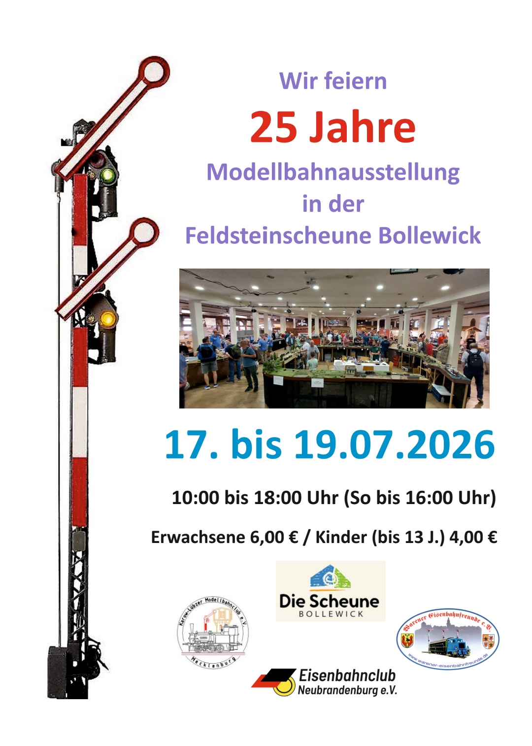 25. Modellbahnausstellung Scheune Bollewick