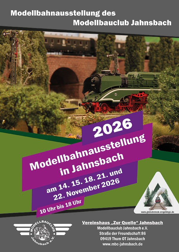 Modellbahnausstellung Jahnsbach im Rahmen Gleisdreieck Erzgebirge