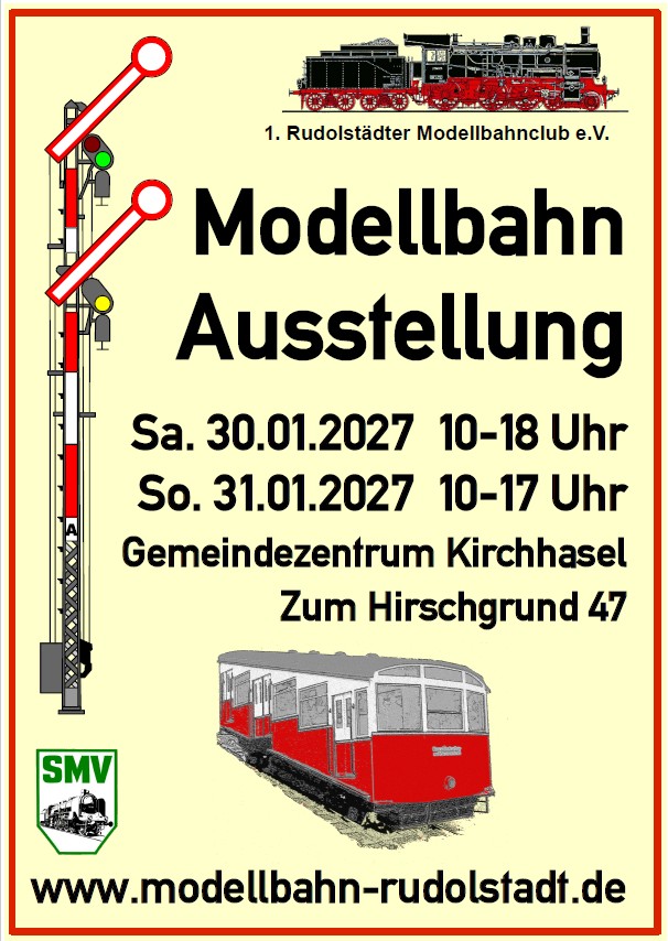 Modellbahnausstellung 1. Rudolstädter Modellbahnclub
